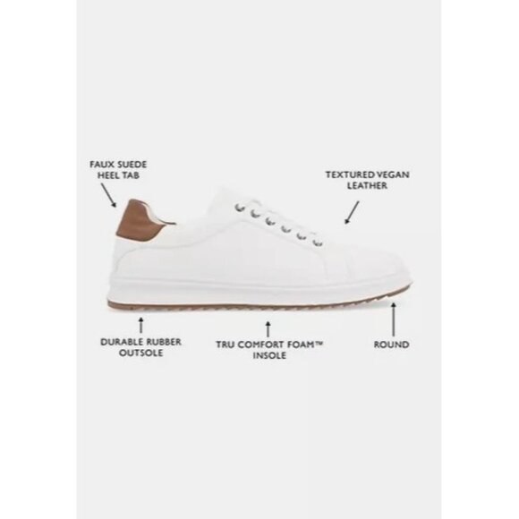 Vince Co. Robby 8.5 White Vegan Leather Sneakers‎ NWOT - Picture 2 of 4